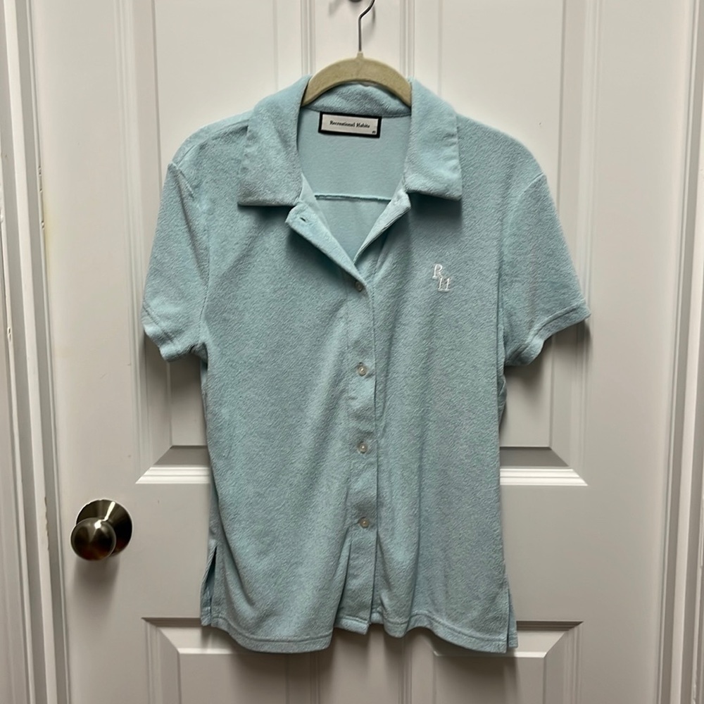 Recreational Habits‎ Lina Terry Top in Blue XS